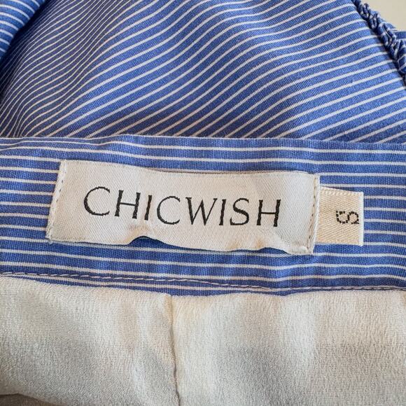 Chicwish Applause of Ruffle Tiered Frill Hem Skirt in Blue/White, Women's Small - Picture 10 of 12